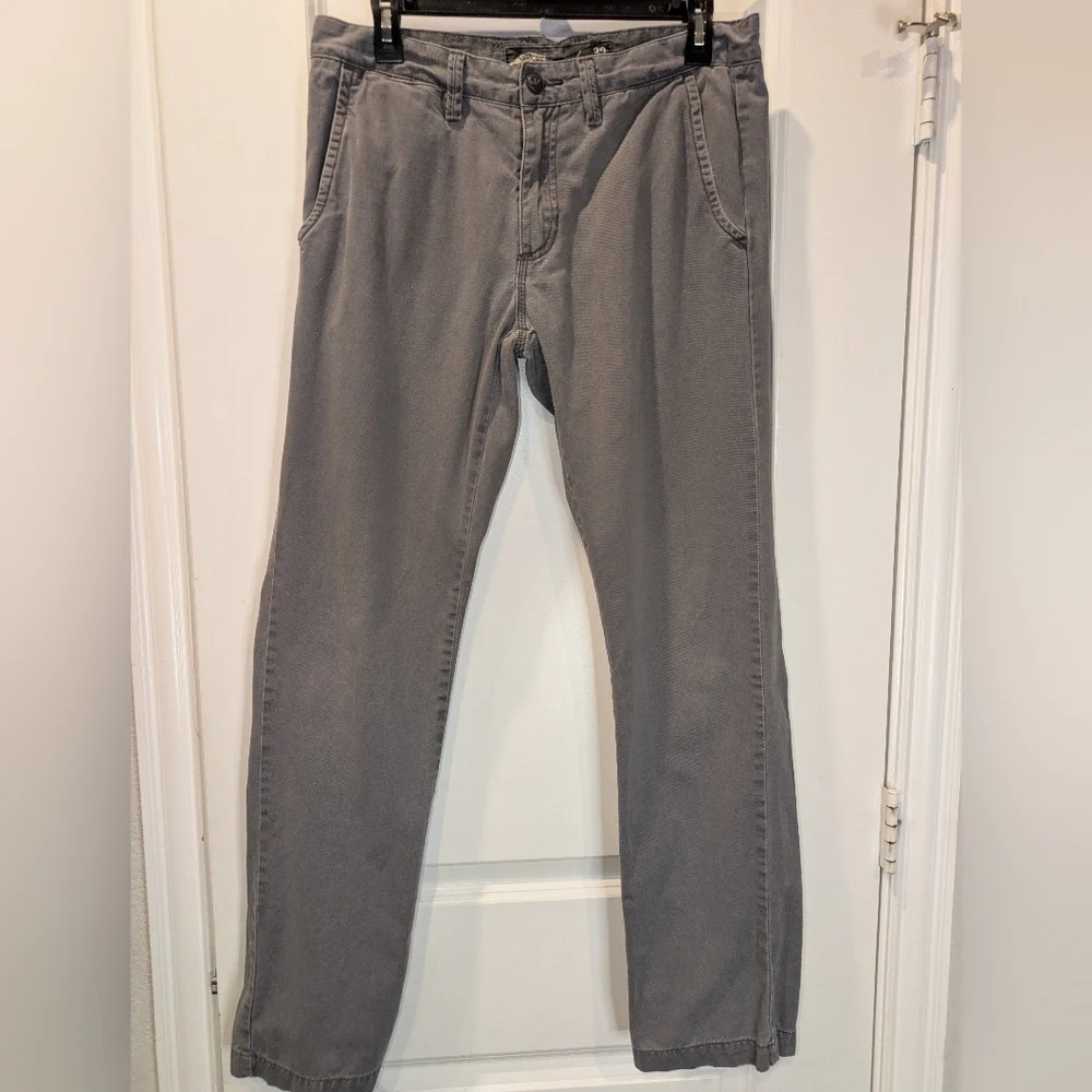 Vans Off The Wall Men’s Gray Chino Pants Size 32x30 Skate Casual